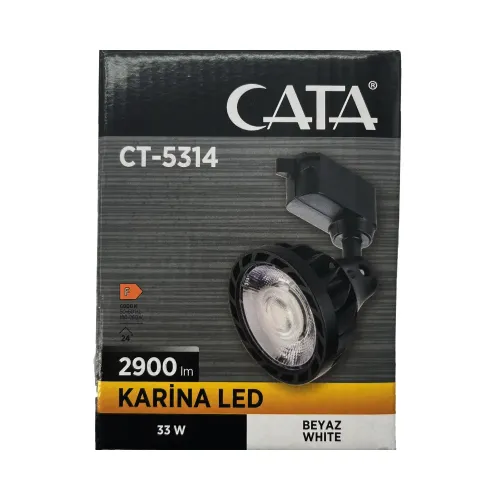 Cata 33W Karina Ray Spot Siyah Kasa 6500K (Beyaz) CT-5314B - 3