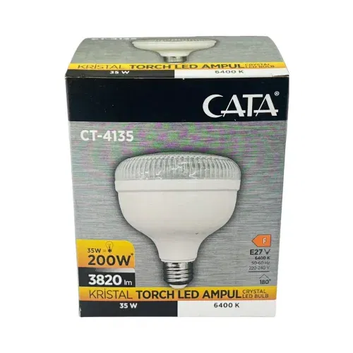 Cata 35W Torch Kristal Camlı Led Ampul 6500K (Beyaz) CT-4135 - 3