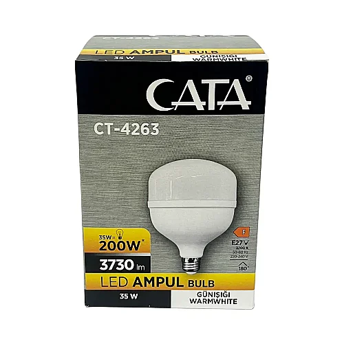 Cata 35W Torch Led Ampul E27 Duy 3200K (Günışığı) CT-4263G - 4