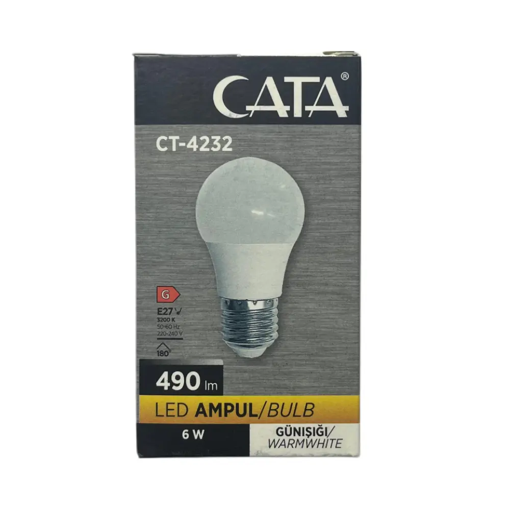 Cata 6W Led Ampul E27 Duy 3000K (Günışığı) CT-4232G - 3