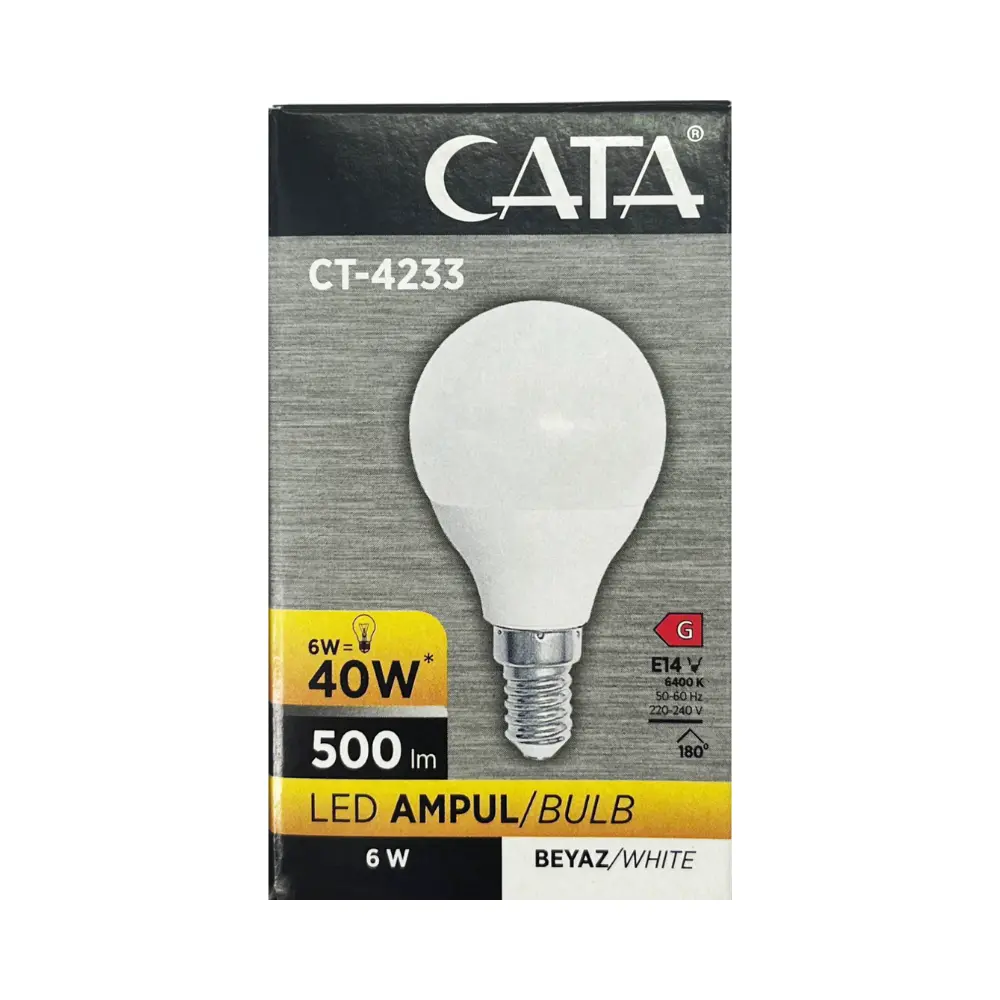 Cata 6W Led Top Ampul E14 Duy 6500K (Beyaz) CT-4233B - 3