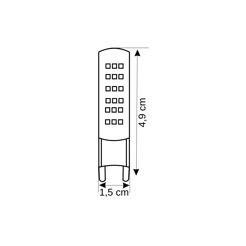 Cata 3W Ledli Kapsül Ampul G9 Duylu 220V (Beyaz) CT-4249B - 2