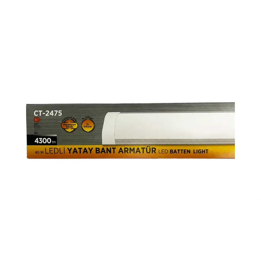 Cata 40W Yatay Led Bant Armatürü 120cm (Beyaz) CT-2475B - 4