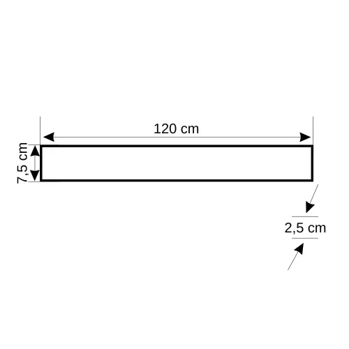 Cata 40W Yatay Led Bant Armatürü 120cm (Beyaz) CT-2475B - 3