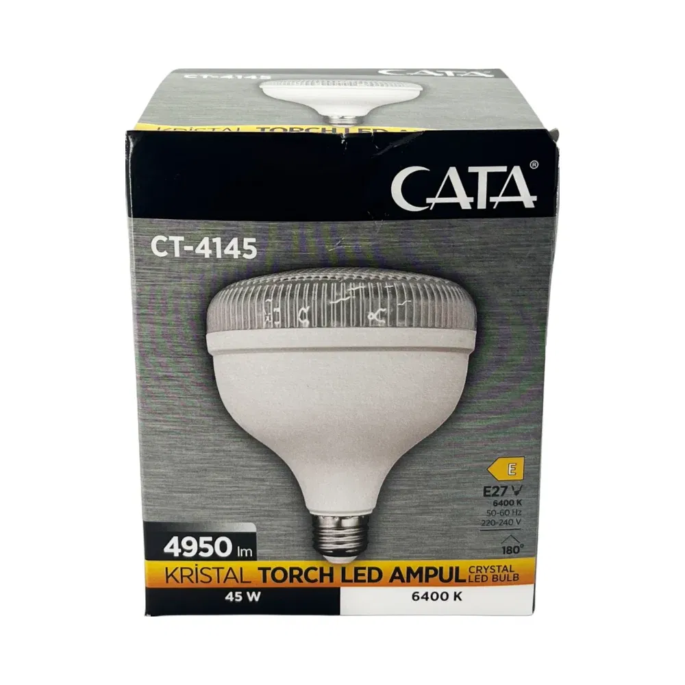 Cata 45W Torch Kristal Camlı Led Ampul 6500K (Beyaz) CT-4145 - 3