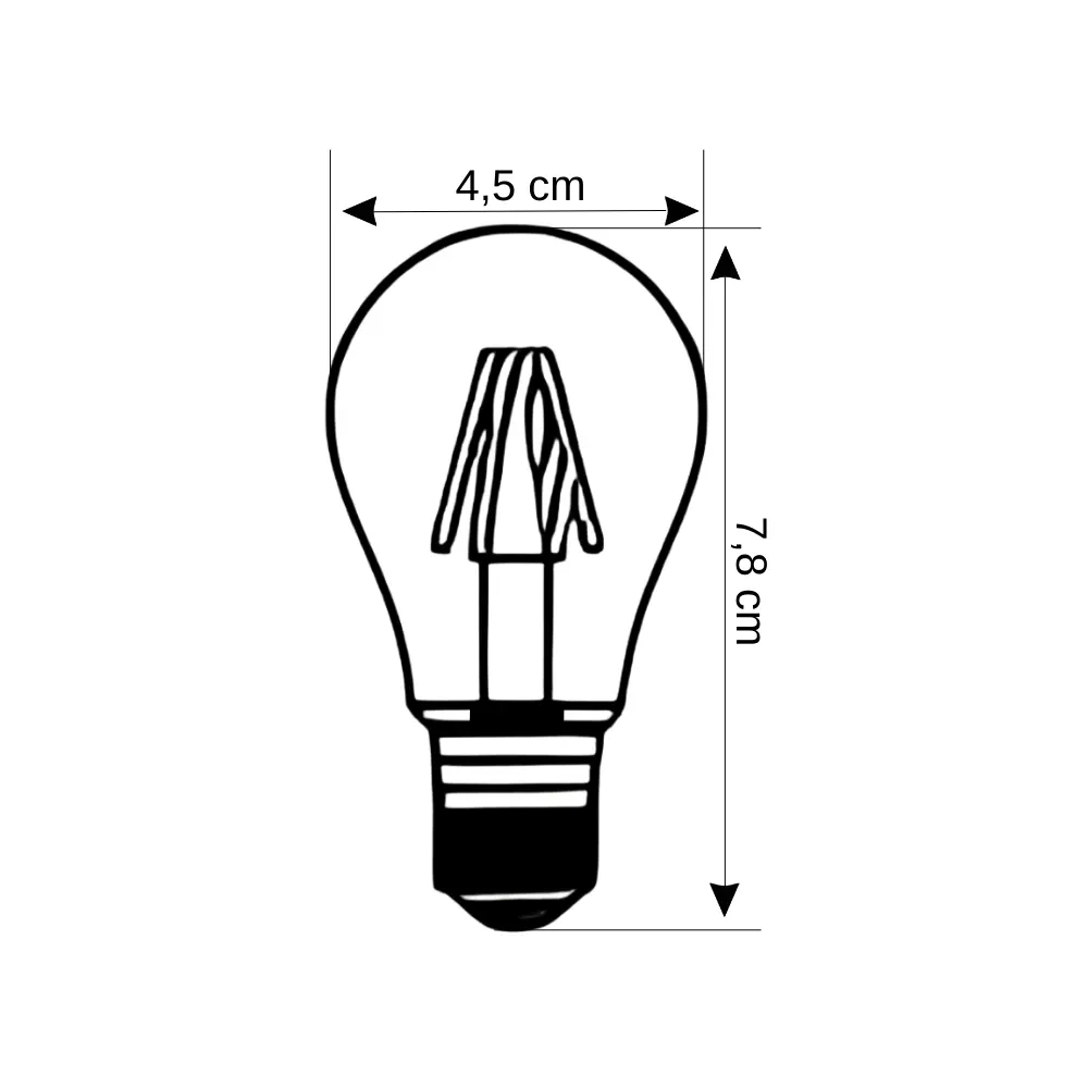 Cata 4W Rustik Flament Led Ampul E-27 Duy (Amber) CT-4283 - 2