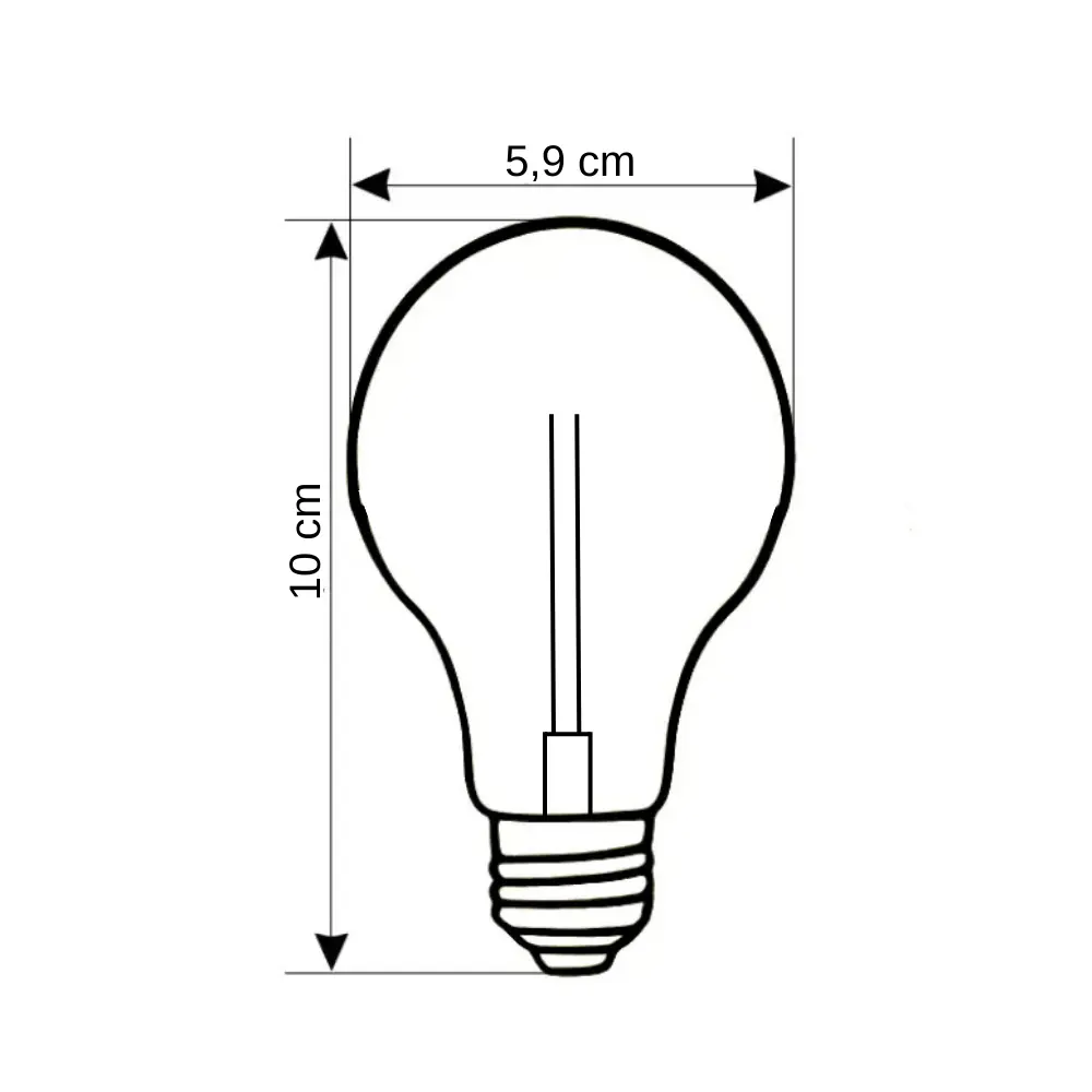 Cata 4W Rustik Flament Led Ampul E-27 Duy (Amber) CT-4285(KL-200) - 2
