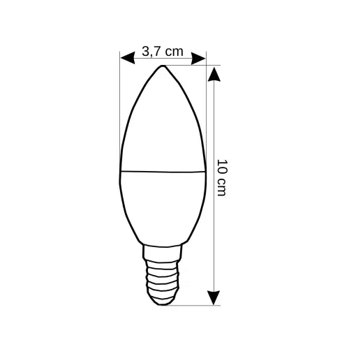 Cata 7W Led Buji Ampul E14 Duy 6500K (Beyaz) CT-4079B - 2