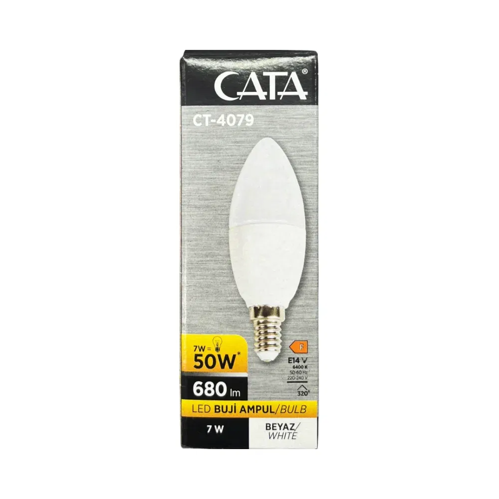 Cata 7W Led Buji Ampul E14 Duy 6500K (Beyaz) CT-4079B - 3