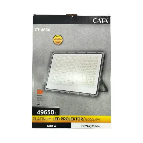 Cata 600W Platinium Led Projektör 6500K (Beyaz)CT-4666 - 5