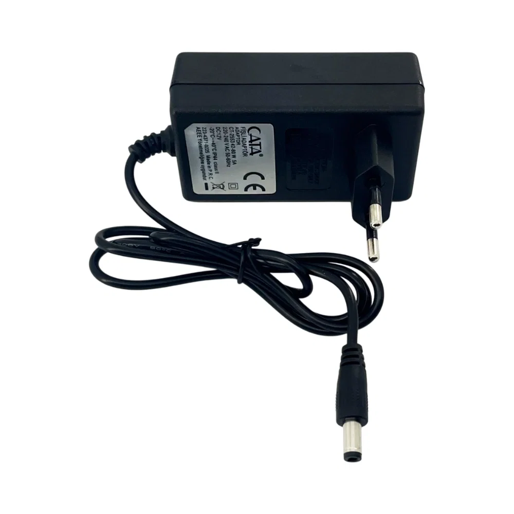 Cata 60W 12V/5A Priz Tipi Plastik Kasa Adaptör CT-2553 - 1