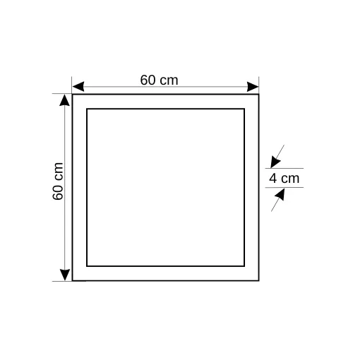 Cata 60X60cm 60W Sıvaüstü Panel Led (Beyaz) CT-5281B - 3