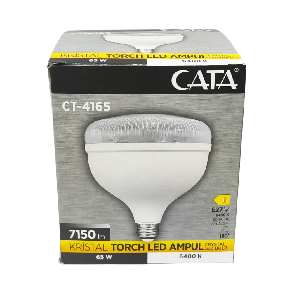 Cata 65W Torch Kristal Camlı Led Ampul 6400K (Beyaz) CT-4165 - 3
