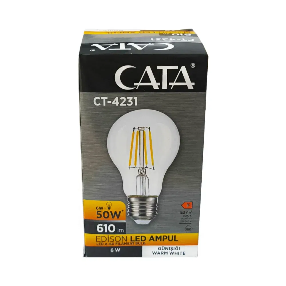 Cata 6W Dekoratif Edison Rustik Led Ampul Günışığı CT-4231G - 3