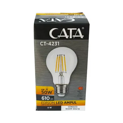 Cata 6W Dekoratif Edison Rustik Led Ampul Günışığı CT-4231G - 3