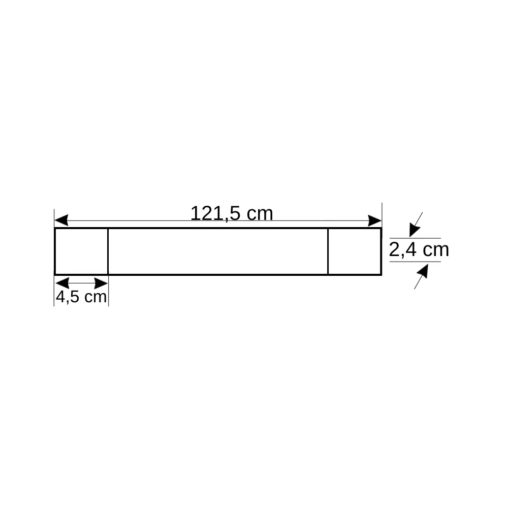 Cata 72W Yatay Led Bant Armatürü 120cm (Beyaz)CT-2476B - 2