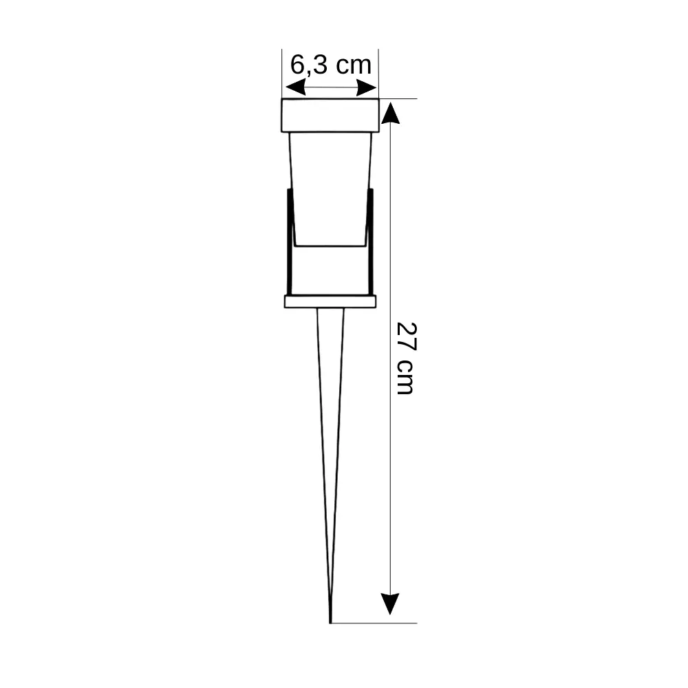 Cata 7W Kazıklı Bahçe Led Armatür (Günışığı) CT-7300G - 2