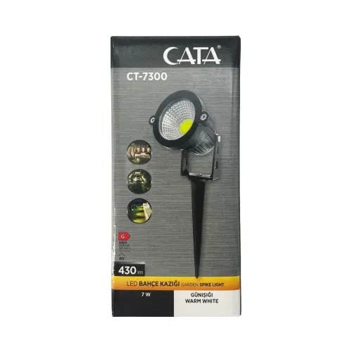 Cata 7W Kazıklı Bahçe Led Armatür (Günışığı) CT-7300G - 3