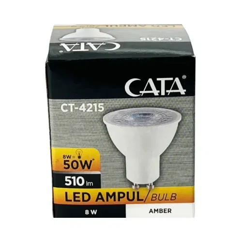Cata 8W Led Çanak Ampul GU10 Duy (Amber) CT-4215A - 4