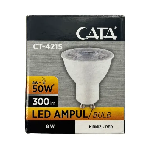 Cata 7W Led Çanak Ampul GU10 Duy (Kırmızı) CT-4215K - 3