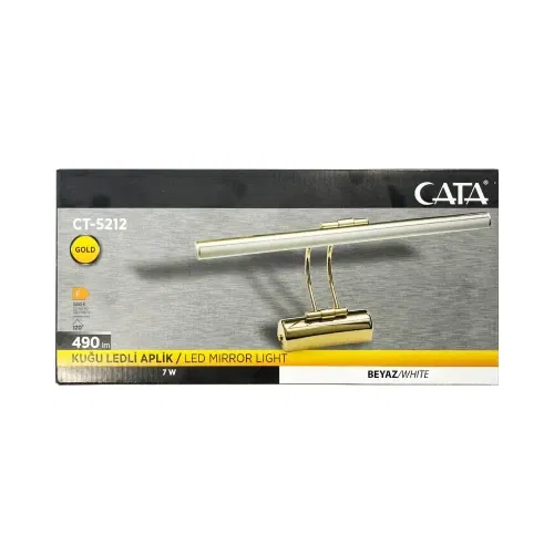 Cata 7W Ledli Gold Kasa Flüt Aplik 6500K (Beyaz) CT-5212GB - 3