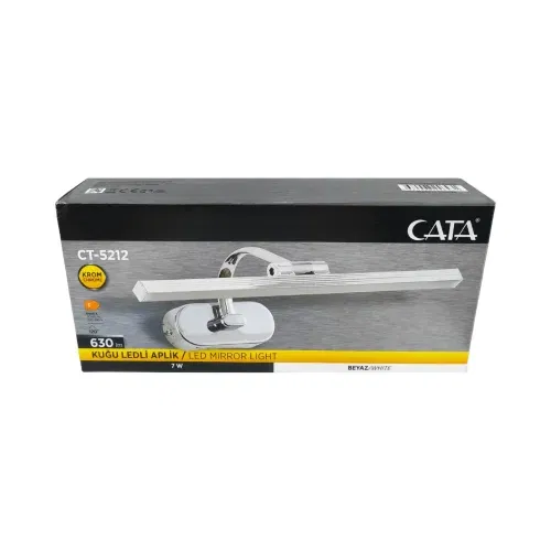 Cata 7W Ledli Krom Kasa Flüt Aplik 6500K (Beyaz) CT-5212B - 3