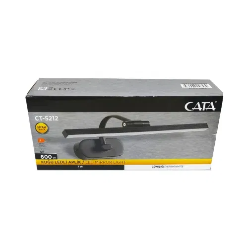 Cata 7W Ledli Siyah Kasa Flüt Aplik 3000K (Günışığı) CT-5212SG - 4