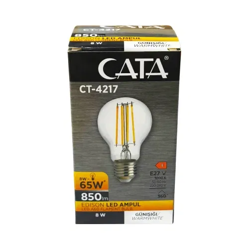 Cata 8W Dekoratif Edison Rustik Led Ampul Günışığı CT-4217G - 3