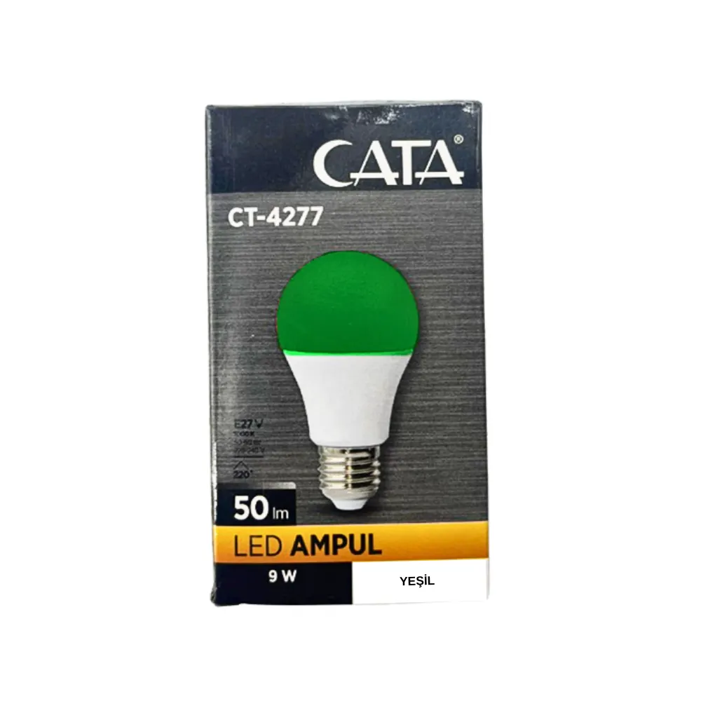 Cata 9W Renkli Led Ampul E27 Duy (Yeşil) CT-4277Y - 3