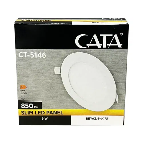 Cata 9W Sıvaaltı Panel Led 6500K (Beyaz) CT-5146B - 4