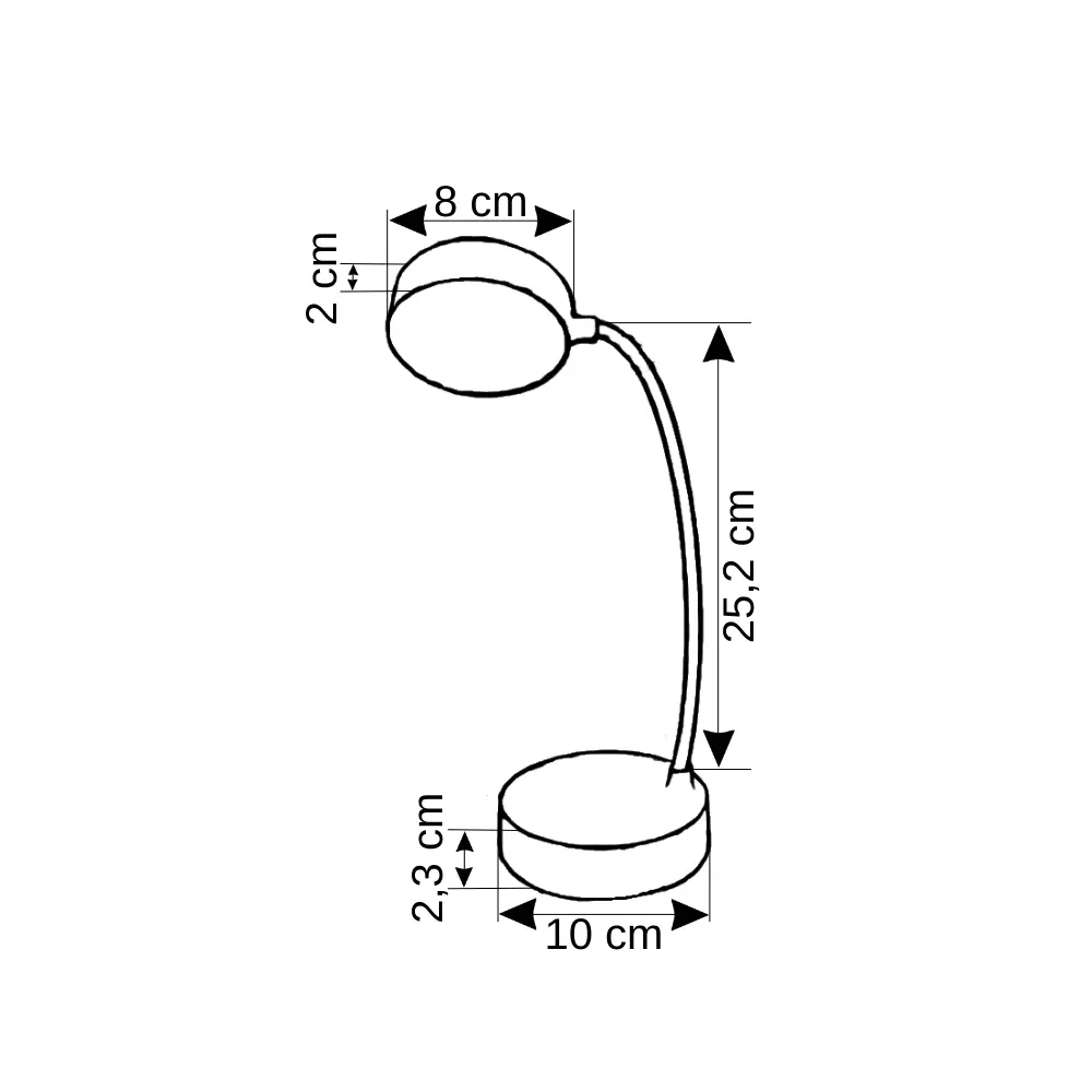 Cata Berlin Şajlı Beyaz Masa Lambası 3 Renkli CT-8440 - 2