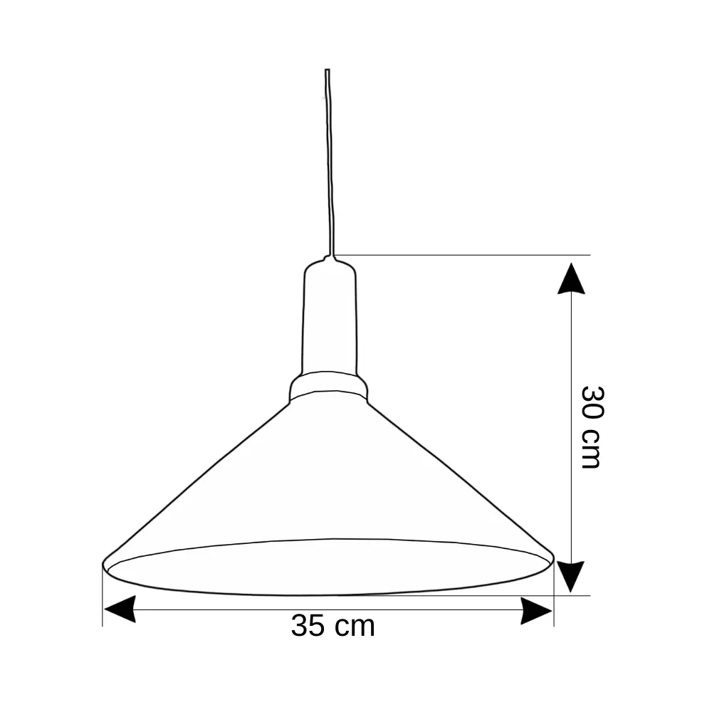 Cata Dekoratif Sarkıt Armatür (Siyah+Beyaz Duy+35cm) CT-8301 - 2