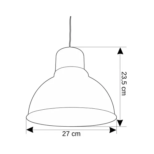 Cata Dekoratif Sarkıt Armatür (Siyah+Beyaz Duy+35cm) CT-8305 - 2