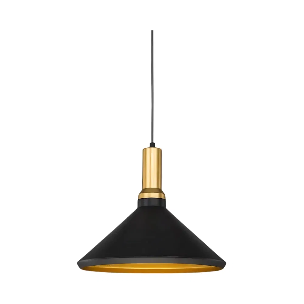 Cata Dekoratif Sarkıt Armatür (Siyah+Gold Duy+35cm) CT-8201 - 1