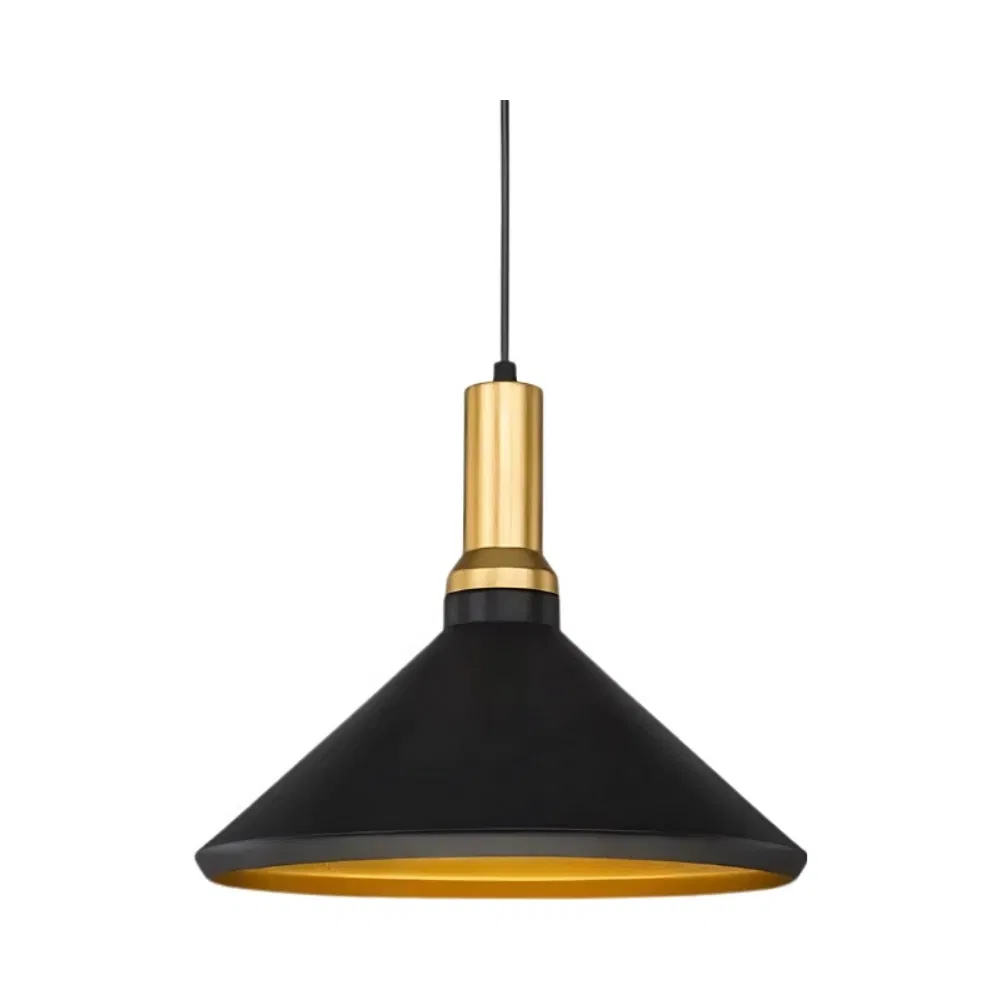 Cata Dekoratif Sarkıt Armatür (Siyah+Gold Duy+35cm) CT-8201 - 1