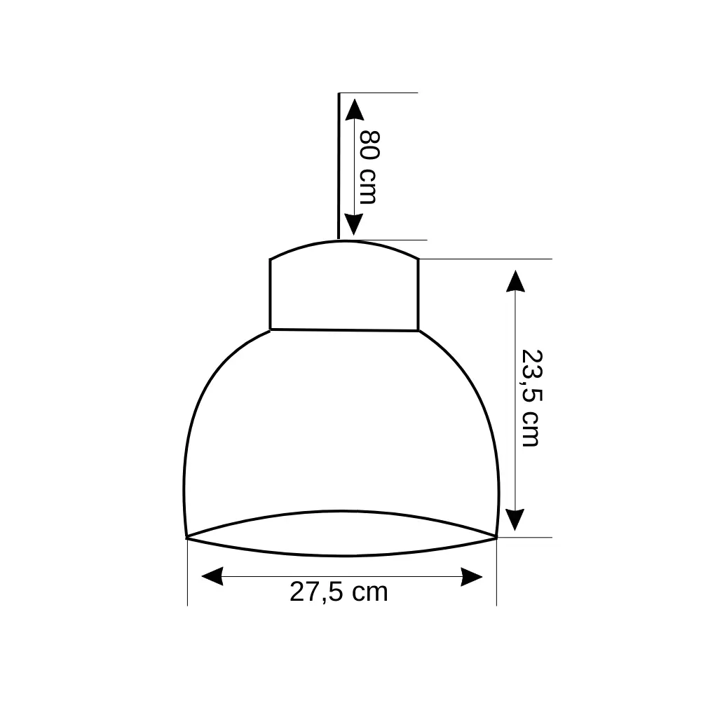 Cata Dekoratif Sarkıt Armatür (Siyah+Sarı Duy+27cm) CT-8101 - 3