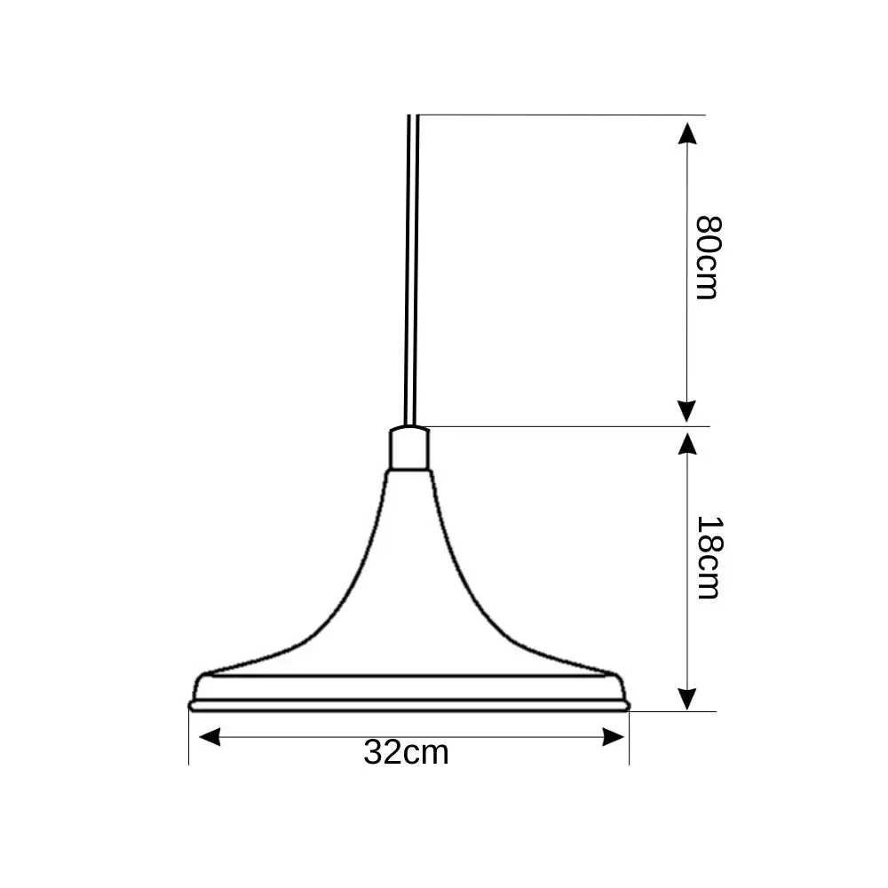 Cata Dekoratif Sarkıt Armatür (Siyah+Sarı Duy+32cm) CT-8213 - 3