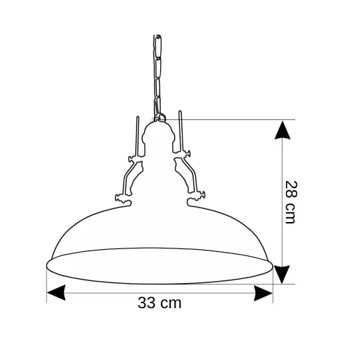 Cata Dekoratif Sarkıt Armatür (Siyah+Gold Duy+32cm) CT-8250 - 2