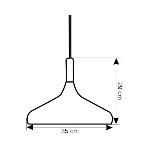 Cata Dekoratif Sarkıt Armatür (Siyah+Sarı Duy+35cm) CT-8219 - 2
