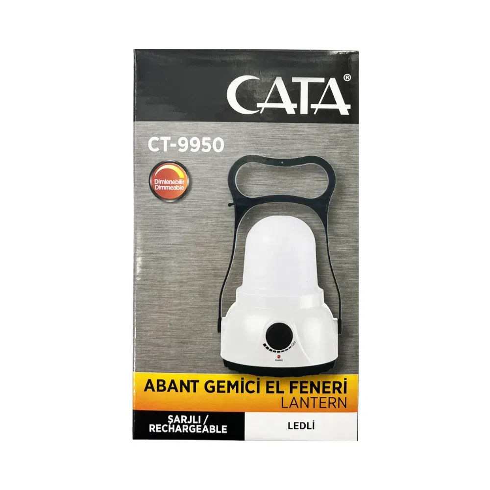 Cata Abant Gemici El Feneri Ledli Şarjlı Dimmerli Işıldak CT-9950 - 4
