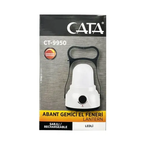 Cata Abant Gemici El Feneri Ledli Şarjlı Dimmerli Işıldak CT-9950 - 4