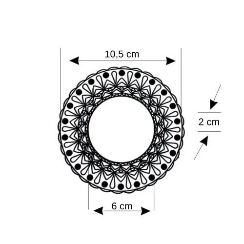 Cata İpek Kristal Cam Spot Boş Kasa CT-6639 - 3