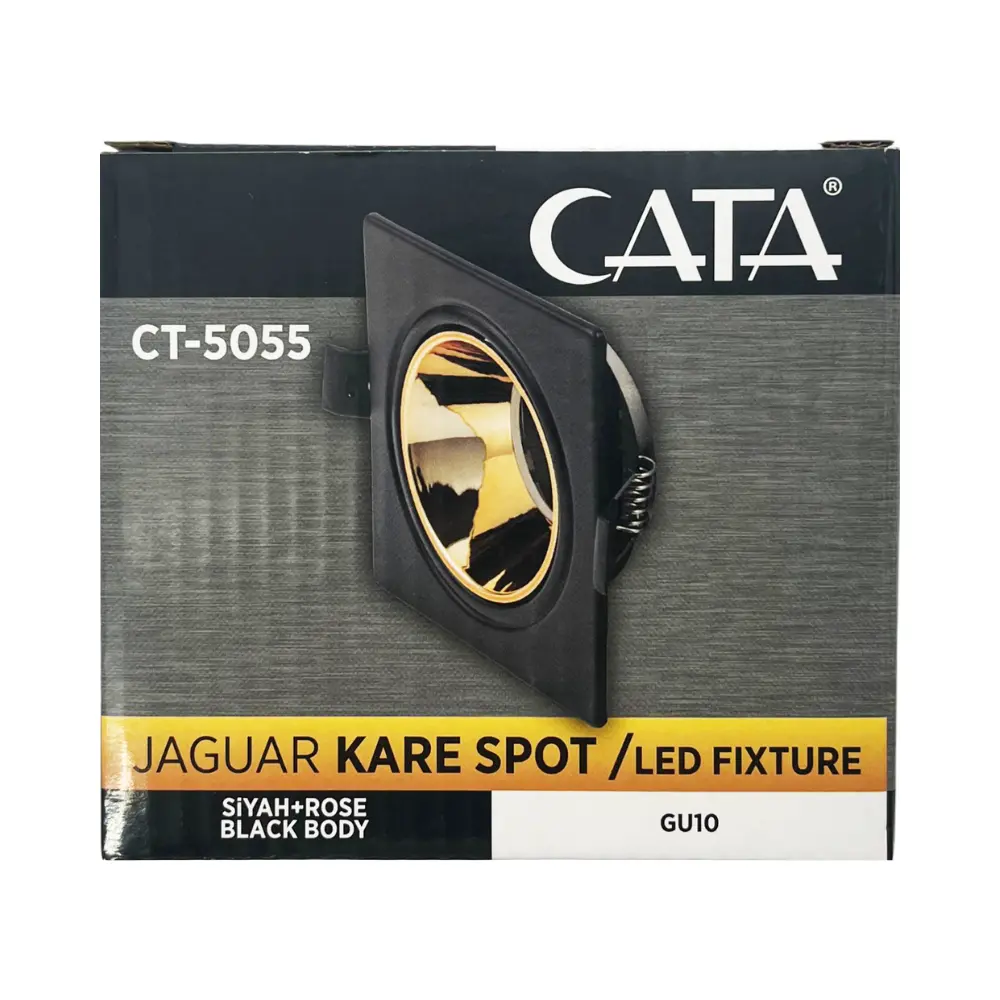 Cata Jaguar Kare Spot Siyah Kasa Bakır CT-5055 - 4