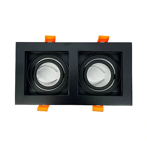 Cata Pars 2'li Kare Spot Siyah Kasa CT-5019 - 1