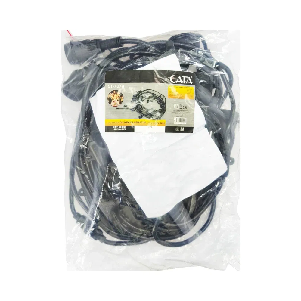 Cata Sarmaşık 20 Duylu 10m Eklenebilir Kablo CT-7070 - 2
