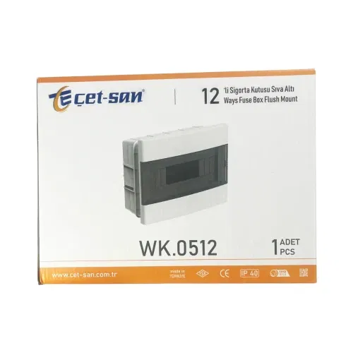 Çetsan 12'li Sıvaaltı Sigorta Kutusu Desire TSE'li WK.05122 - 4