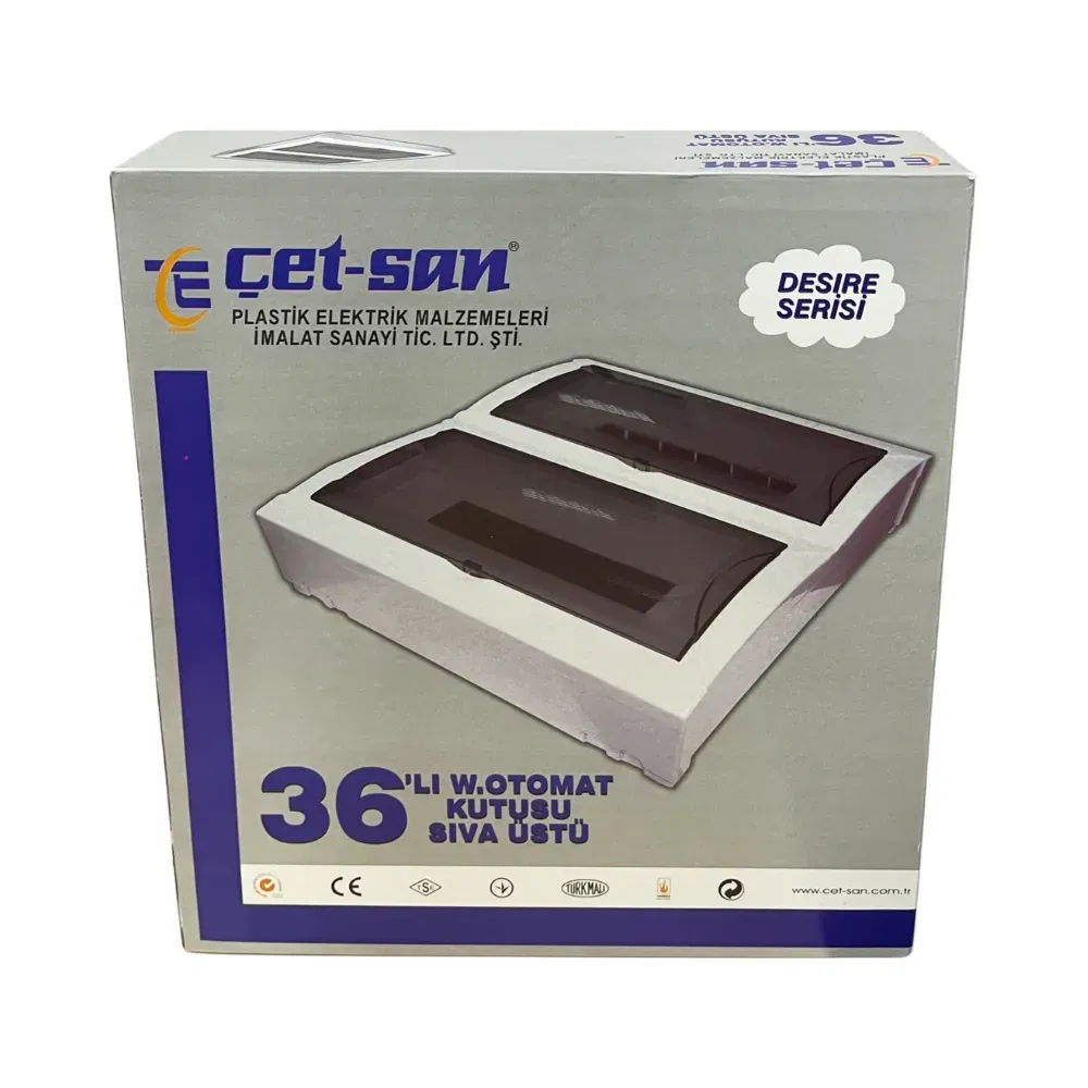 Çetsan 36'lı Sıvaüstü Sigorta Kutusu Desire TSE'li WK.05361 - 4