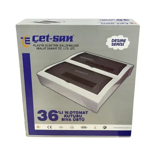 Çetsan 36'lı Sıvaüstü Sigorta Kutusu Desire TSE'li WK.05361 - 4