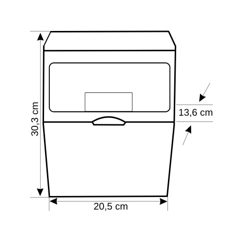 Çetsan 4'lü Kombinasyon Kutusu Boş IP54 250x190x120mm KB.0070 - 4