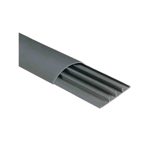 Depa 50x12mm Gri İçten Bölmeli Balık Sırtı Kablo Kanalı 05001212(1m) - Çet-San